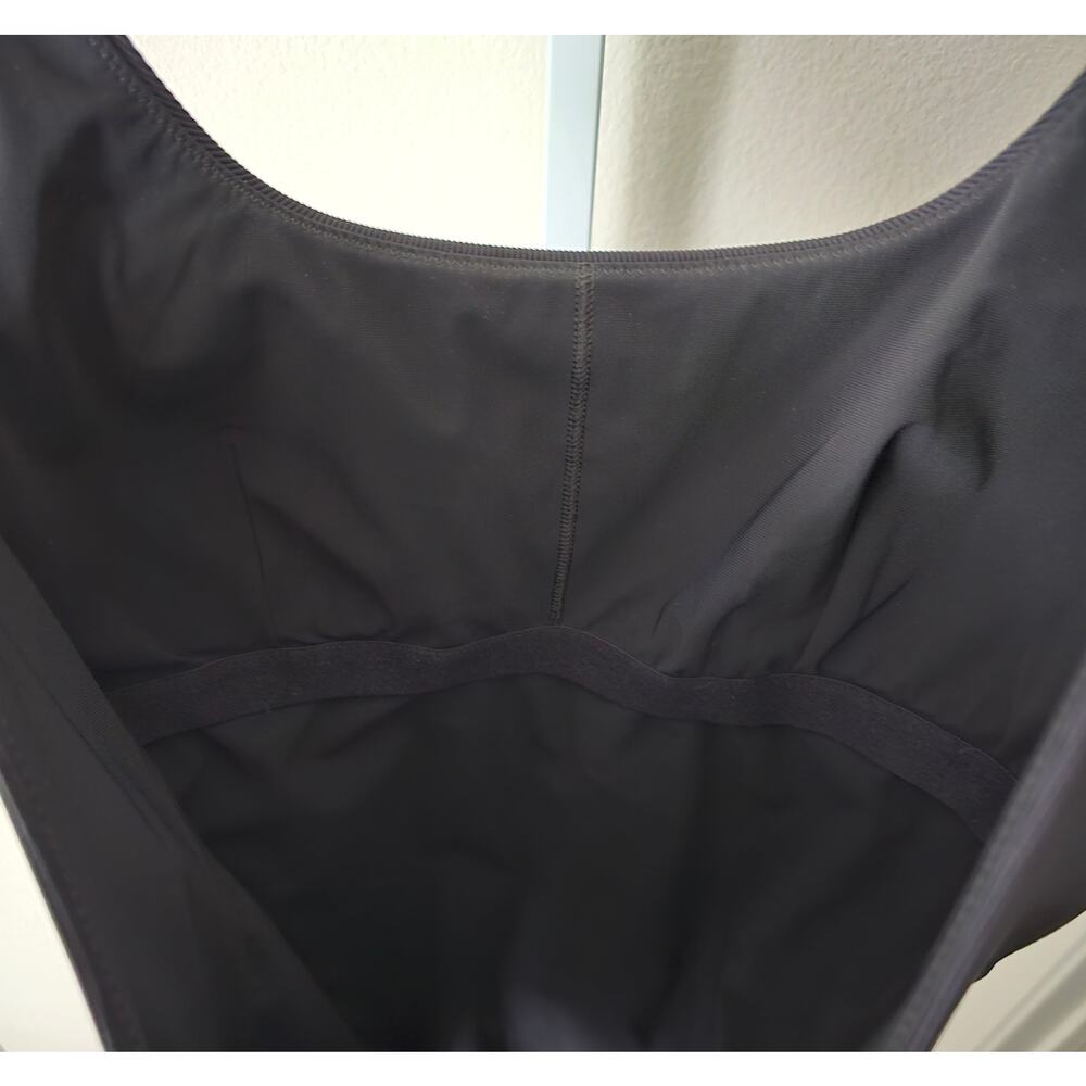 ATHLETA NWT Black Cloudbreak AquaRib Scoop Neck One-Piece Swimsuit Sz M - Picture 5 of 16